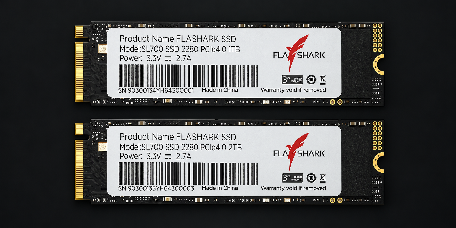 Fla Shark SL700 1TB single SSD